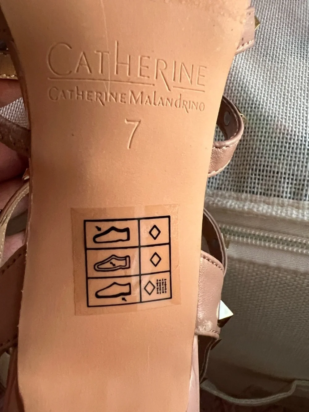 Catherine Malandrino - Studded Patent Leather Heels in Nude - Picture 11 of 11